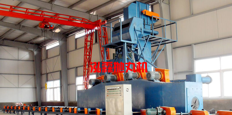 钢管外壁抛丸机安装现场图 钢管外壁抛丸机安装现场图