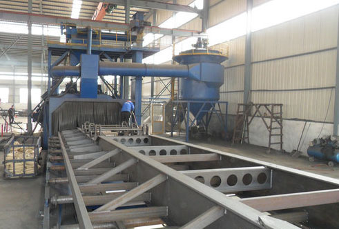 挂车底盘抛丸机 挂车底盘抛丸机